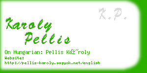 karoly pellis business card